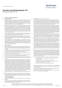 Besondere Geschäftsbedingungen IPTV