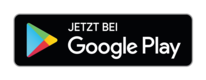 Schriftzug "Jetzt bei Google Play" auf schwarzem Hintergrund