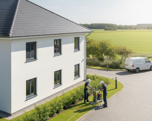 Glasfaser-Hausanschluss für ein Unternehmen